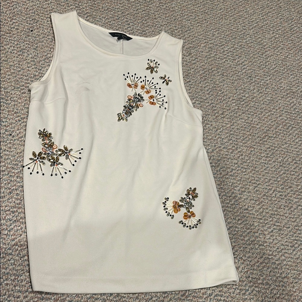 Banana Republic Beaded Sequin sleeveless  Top